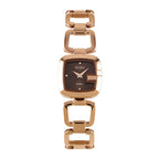Women's Small Square Steel-Band Rhinestone Bracelet Quartz Watch