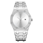 GESMART Men's Creative Cool Tech Steel Band Quartz Watch Fashion Trendy Wristwatch