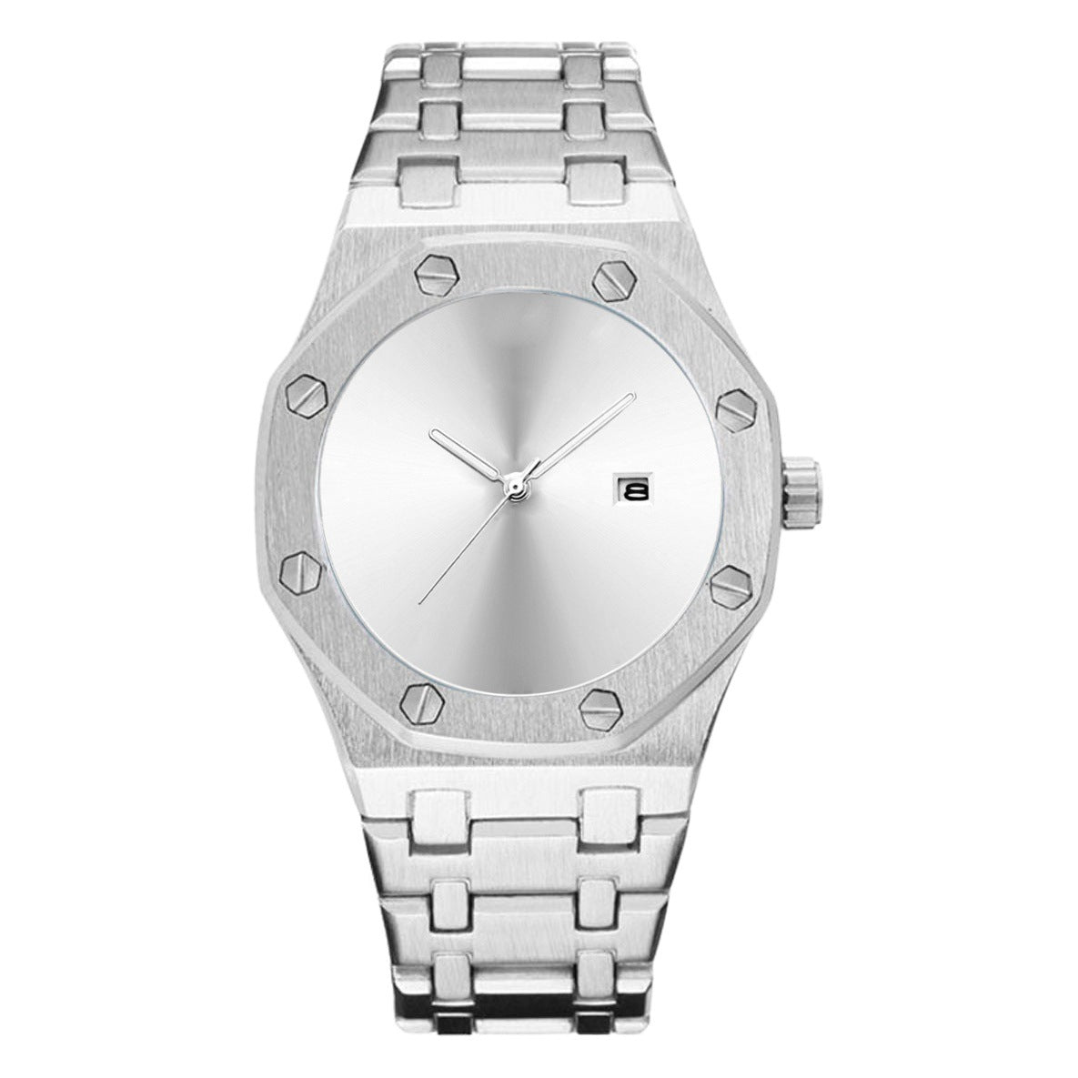 GESMART Men's Creative Cool Tech Steel Band Quartz Watch Fashion Trendy Wristwatch