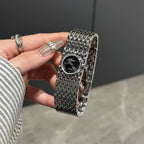 Women's Vintage Bangle-Style Quartz Watch, Elegant Slim Dial