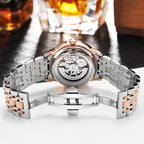 GESMART Men's Tourbillon Automatic Mechanical Watch Water Resistant Luminous