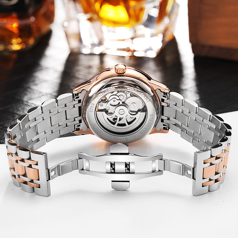 GESMART Men's Tourbillon Automatic Mechanical Watch Water Resistant Luminous
