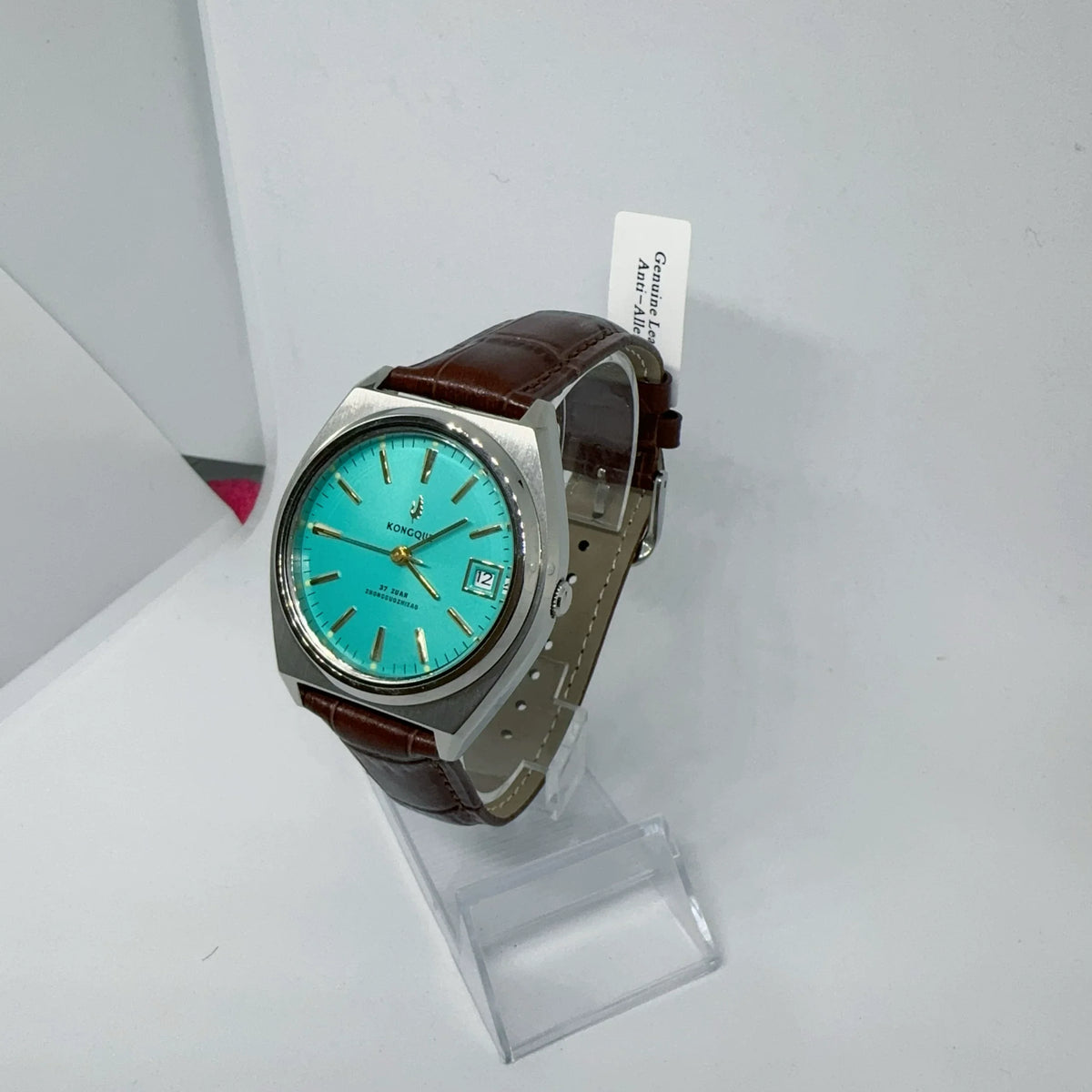 Peacock Semi-Automatic Mechanical Watch Steel Date Vintage Classic NOS