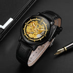 GESMART Men's New Skeleton Automatic Mechanical Watch European American Fashion