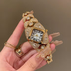 Women's Vintage Full-Rhinestone Minimalist Quartz Watch