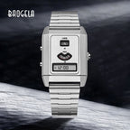 Unisex Square Dual-Display Waterproof Quartz Watch, Model 0331