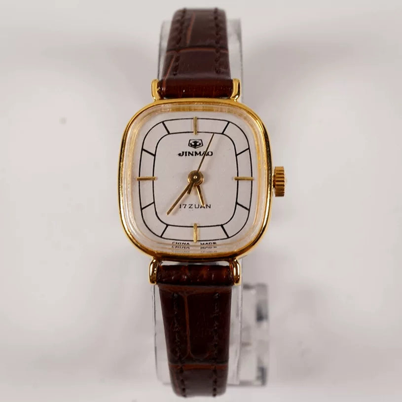 Golden Anchor Ladies Manual Wind Mechanical Watch Vintage Retro Student NOS
