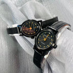 Xi'an Butterfly Ladies Quartz Watch Imported Movement Cowhide Strap Vintage
