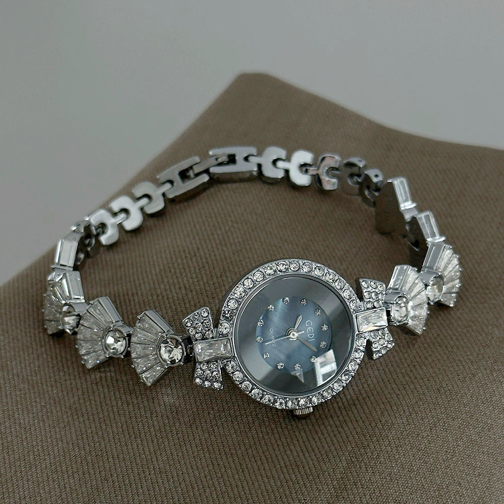 Women's Fringed Bracelet Rhinestone Quartz Watch