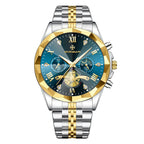 GESMART Men's Diamond Facet Design Quartz Watch Multifunction Luminous Water Resistant Student