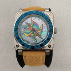 No Logo Men's 42mm Square Watch Luminous Piranha Dial Steel NH35