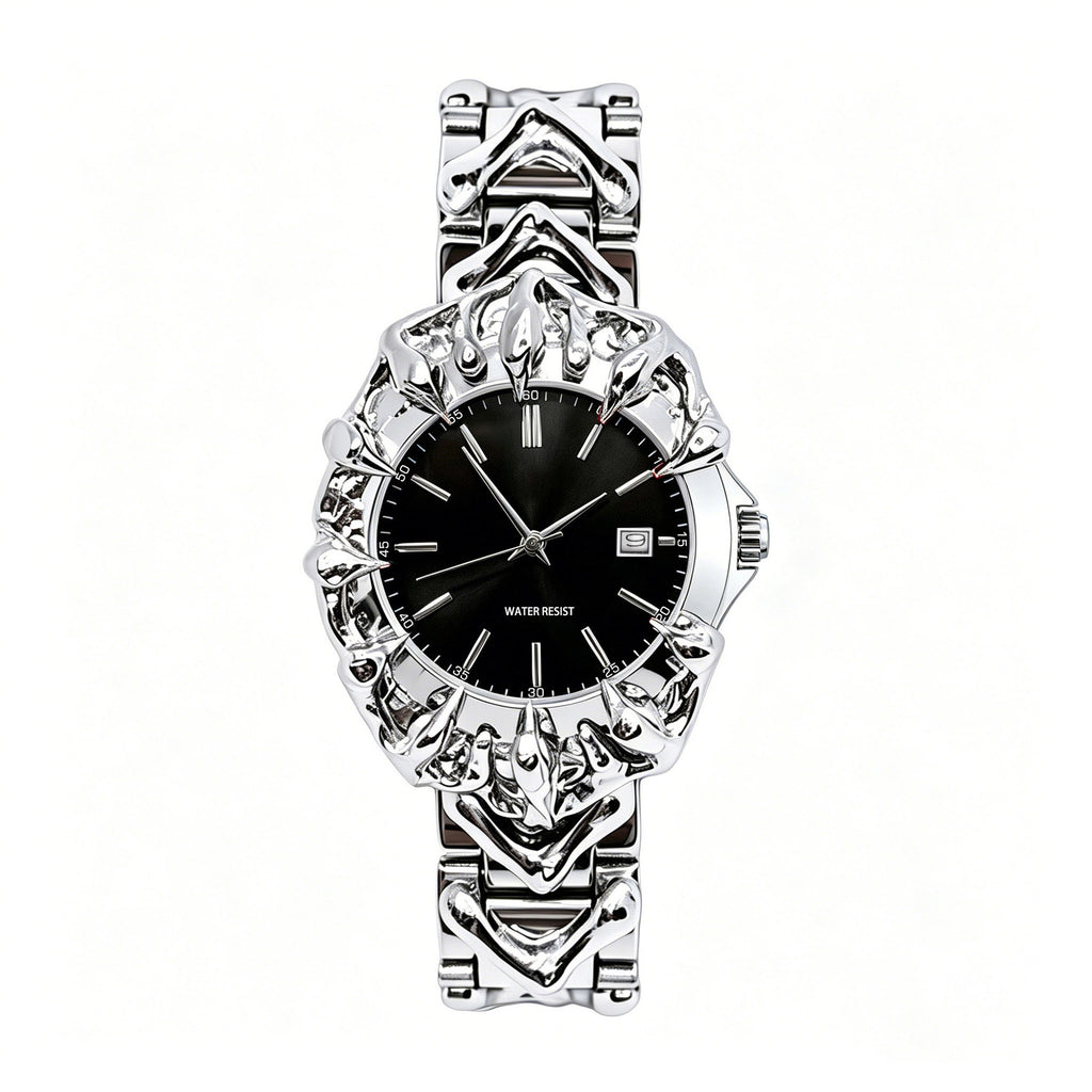 Men's Y2K Relief Claw-Shaped Waterproof Quartz Watch