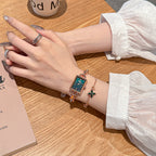 GESMART 2023 New Women's Square Bracelet Quartz Watch Fashion Design Niche Elegant Ladies Wristwatch