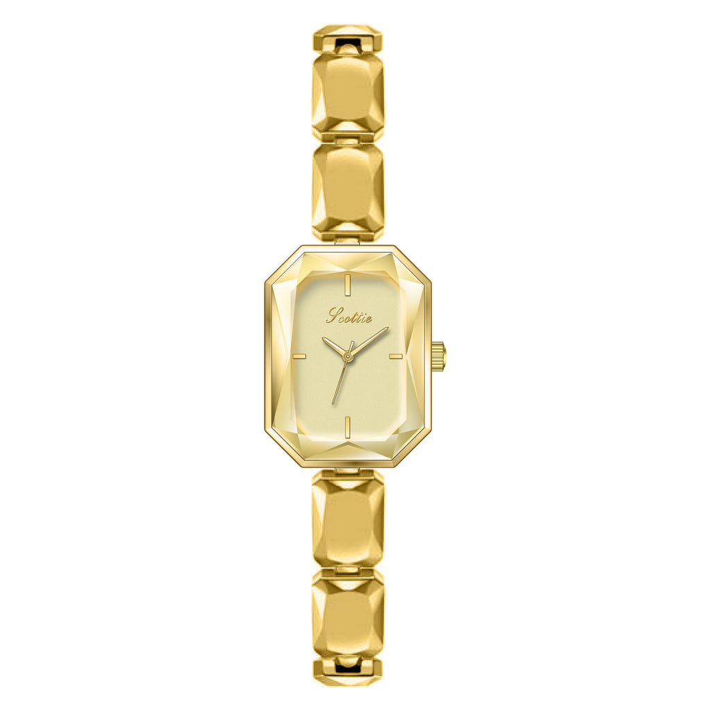 GESMART Women's Small Square Bracelet Quartz Watch Luxury Style Fashion Trendy Ladies Wristwatch