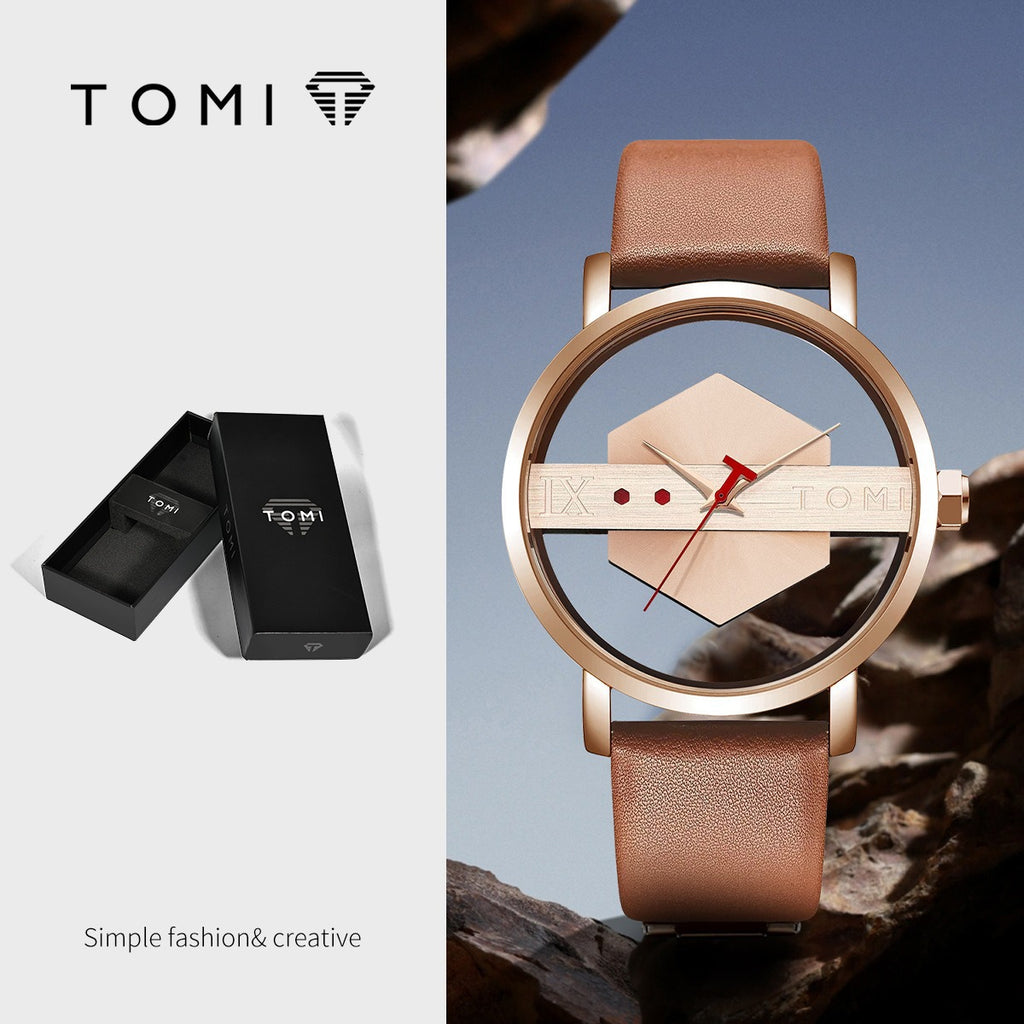 Unisex Hollow See-Through Korean-Style Casual Watch