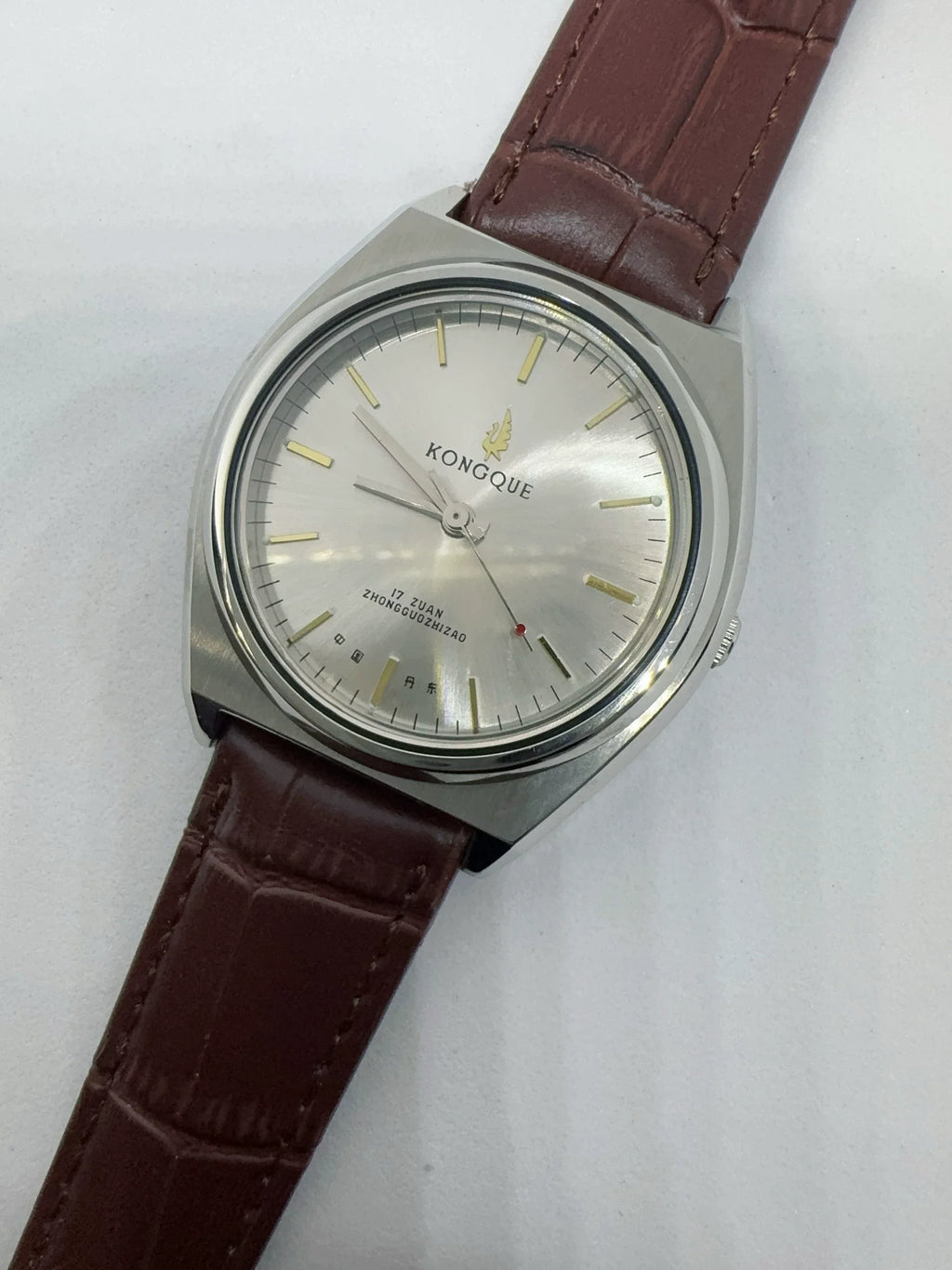 Peacock Semi-Automatic Mechanical Watch Classic Fashion Steel Vintage NOS