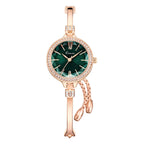 Women's Rhinestone Cut Thin Small-Dial Bracelet Watch