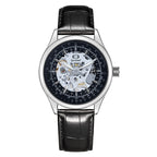GESMART Men's Hand Winding Skeleton Mechanical Watch Casual Fashion Wristwatch
