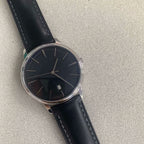 Men's 40mm Watch Polished Stainless Steel Case Miyota 9015 Movement