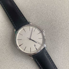 Men's 40mm Watch Polished Stainless Steel Case Miyota 9015 Movement