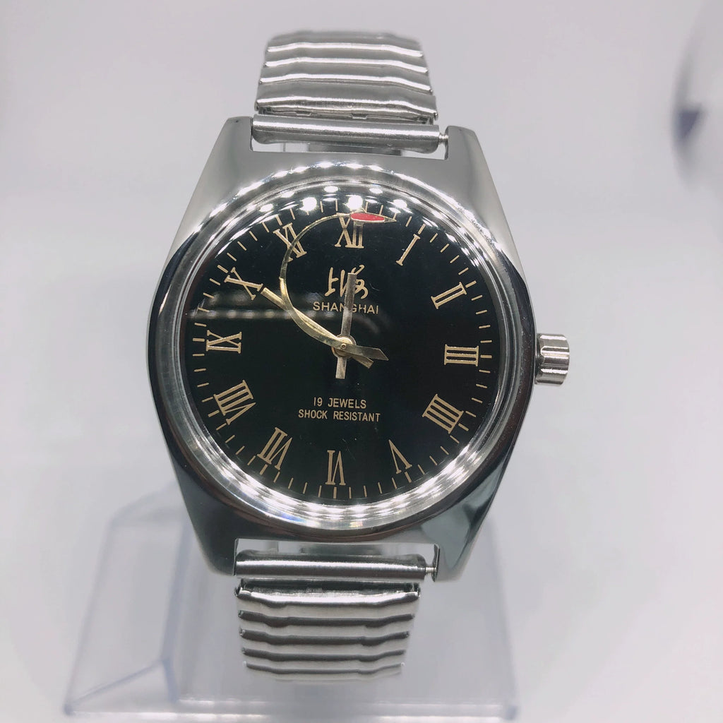 Red Flag 8120ZH 19 Jewels Manual Wind Mechanical Watch Roman Dial Airplane Hands