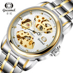 GESMART Men's Korean Style Double Sided Skeleton Automatic Mechanical Watch Business Fashion