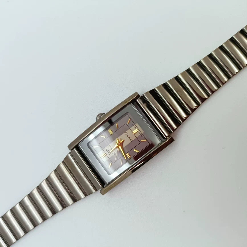 Baoshihua Rectangular Quartz Watch Minimalist Business Vintage NOS No.2 Factory