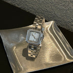 Women's Classic Square Steel-Band Quartz Watch
