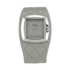Women's British-Style Plaid Leather Vintage Square Quartz Watch