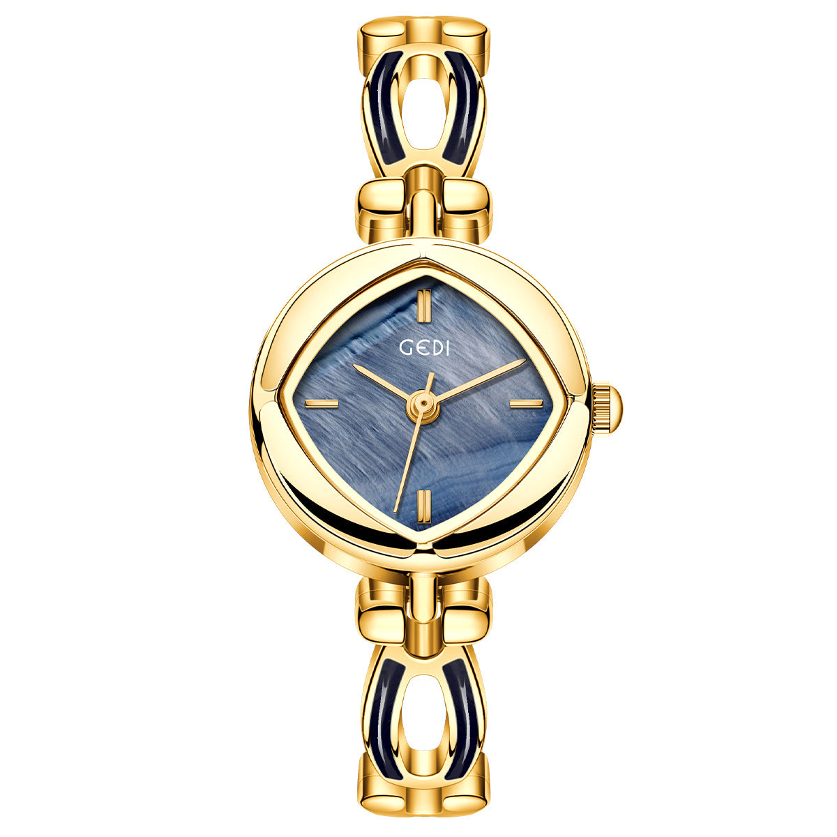 Women's Rhombus Mother-of-Pearl Vintage Bracelet Quartz Watch