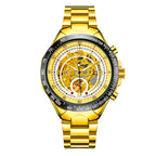 GESMART Men's Skeleton Automatic Mechanical Watch Fashion Business Wristwatch