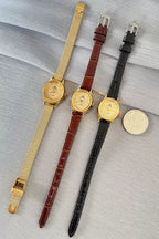 Golden Anchor Ladies Manual Wind Mechanical Watch Vintage 90s Student NOS