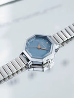 Women's Octagon Minimalist Steel-Band Quartz Watch