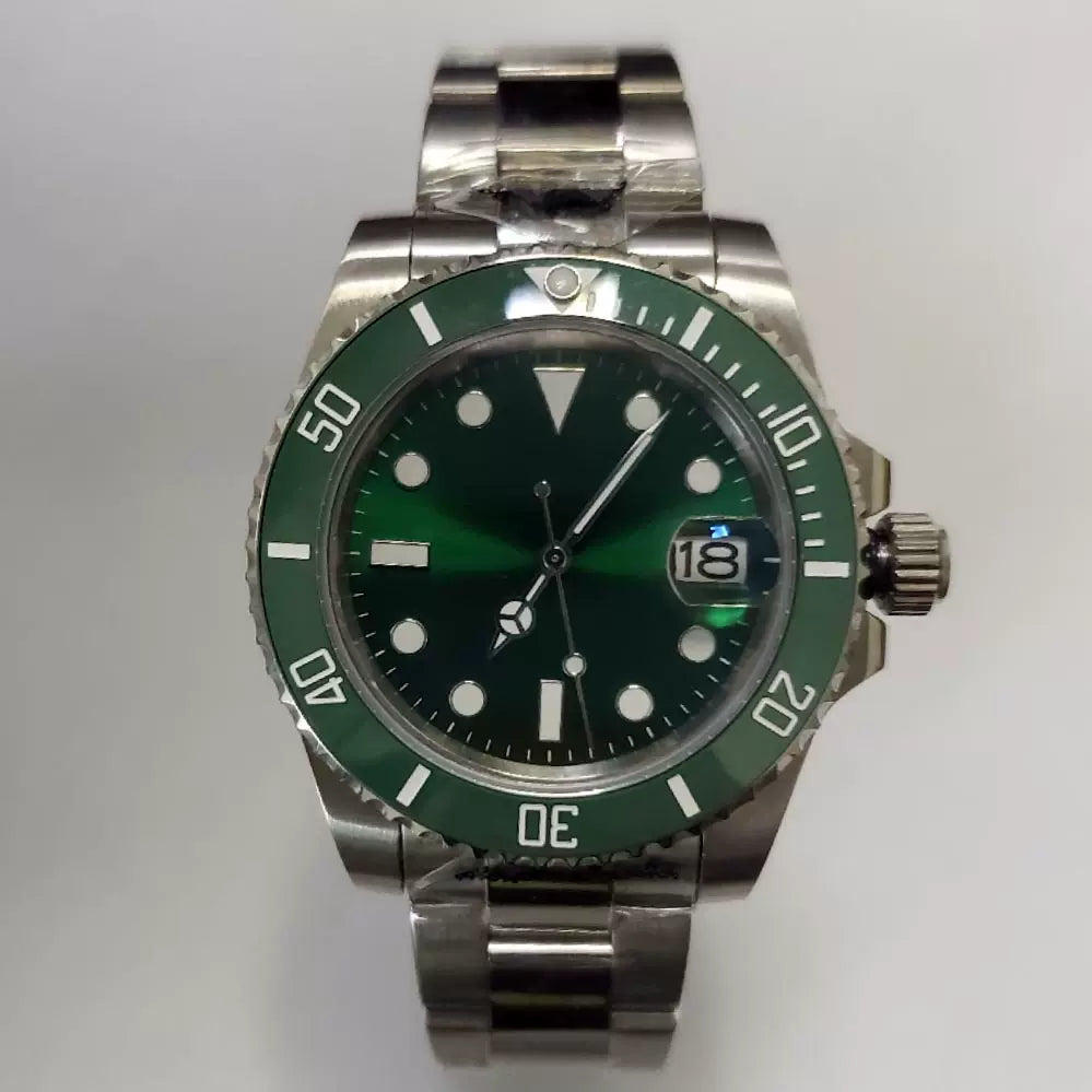 Men's 40mm Mechanical Watch Sapphire Crystal 316L Steel Case NH35 Movement