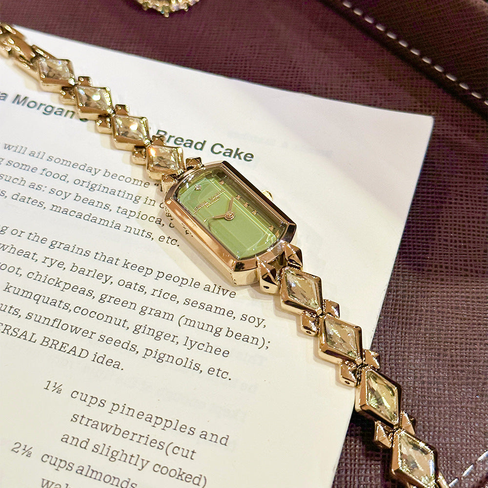 Women's Olive Green Bracelet Watch