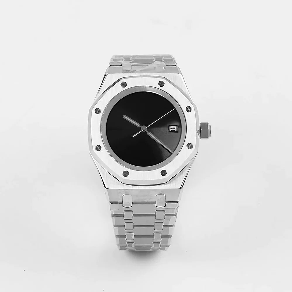 No Logo Men's 41mm Mechanical Watch Stainless Steel Case NH35/36 Movement