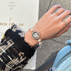 Women's Pull-Cord Pearl Bracelet Quartz Watch