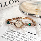 Women's Heart Rhinestone Vintage Bracelet Quartz Watch