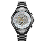 GESMART Men's Skeleton Automatic Mechanical Watch Fashion Business Wristwatch