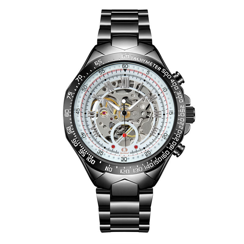 GESMART Men's Skeleton Automatic Mechanical Watch Fashion Business Wristwatch