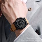 Men's Silver Minimalist Round Concept Watch