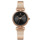 GESMART Women's Round Compact Dial Quartz Watch Japanese Movement Exquisite Minimalist
