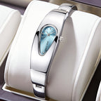 GESMART Unisex Y2K Water Drop Shape Watch Retro Trendy Niche Personality Water Resistant Bracelet Wristwatch
