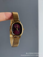 Women's Vintage Ankara-Red Chain Watch