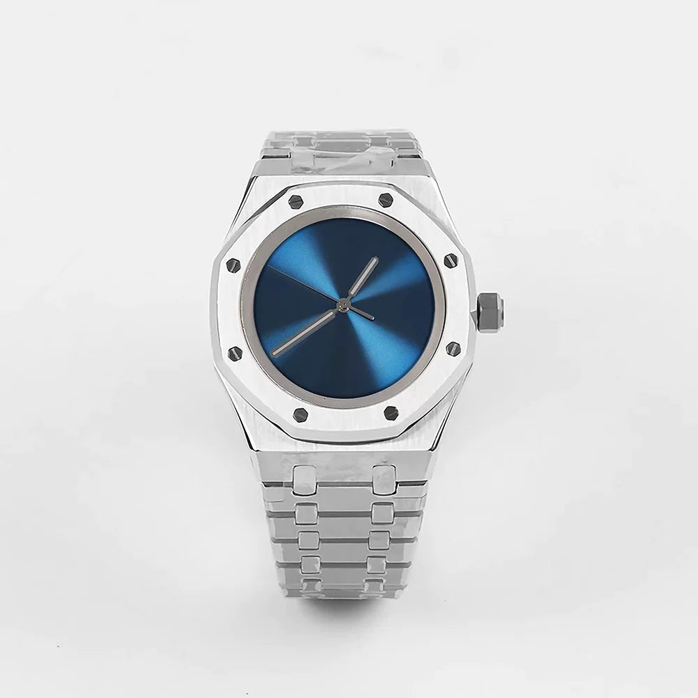 No Logo Men's 41mm Mechanical Watch Stainless Steel Case NH35/36 Movement