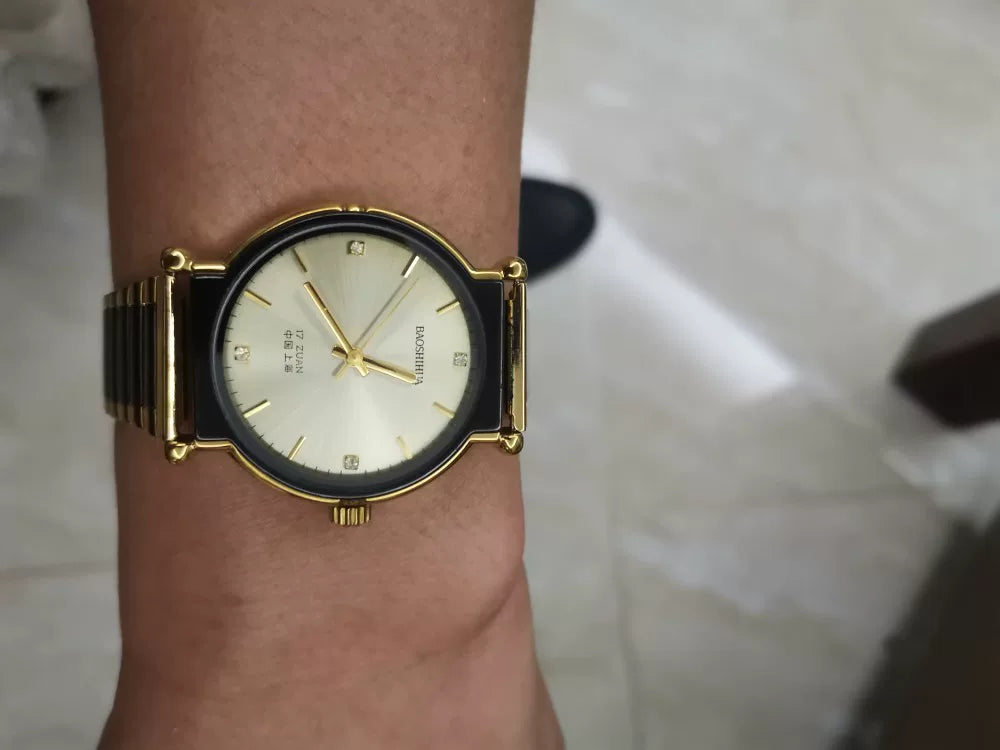 New NOS Men's Manual Wind Mechanical Round Watch Collectible Enthusiast Gift