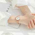 Women's Octagon Minimalist Steel-Band Quartz Watch
