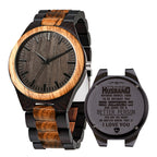 Unisex Large-Dial Vintage Wood Couple Quartz Watch
