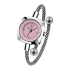 Women's Minimalist Swan Woven-Metal Bangle Quartz Watch