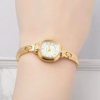HAIDA Ladies Manual Wind Mechanical Watch Two-Tone Small Fashion NOS